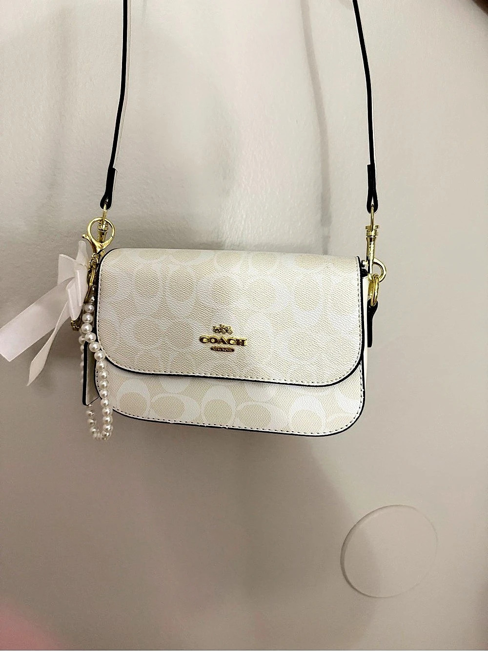 sets Coach White & Black Crossbody Bag